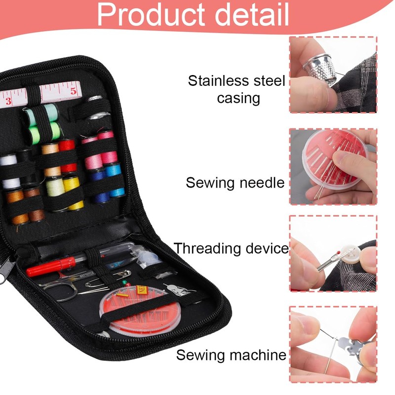 OUDQFCJ Travel Sewing Kit, Sewing Kit Basic Equipment, Sewing Kit,