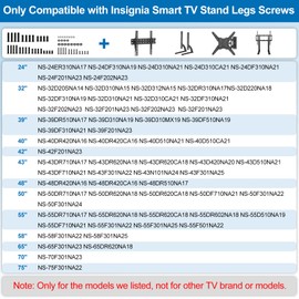 Yaotieci TV Wall Mount Screws Kit for Insignia TV, Wall Mounting Screws for Insignia 24" 32" 39" 40" 42" 43" 48" 50" 55" 58" 65" 70" 75" TV, TV Wall Mount Screws Kit with Washers