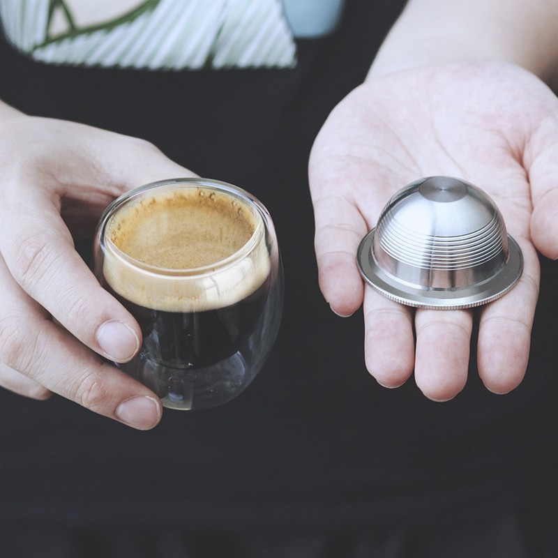 Refillable Coffee Pod Reusable Coffee Powder Capsule Stainless Steel 70ML