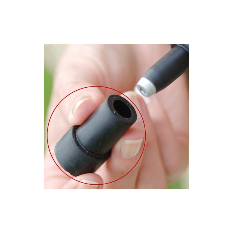 Lifeswonderful - Rubber Trekking Pole Tips for Combi Spike Wooden