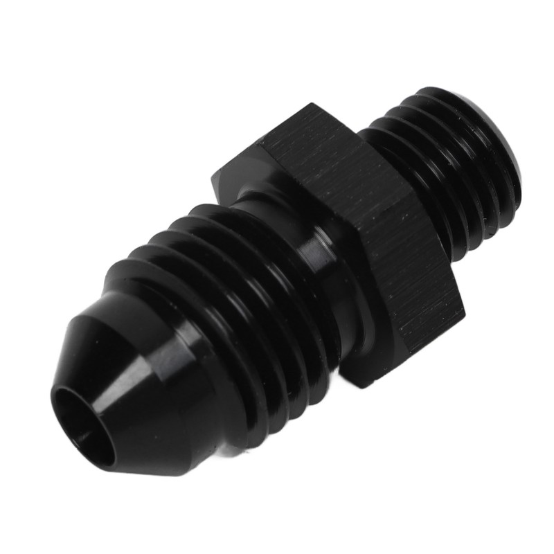 1 Pair AN4 to M8 Oil Cooler Fitting Adapter Black