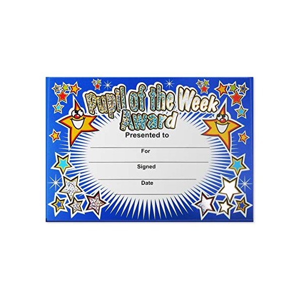 SuperStickers Pupil of The Week Sparkling School Certificate