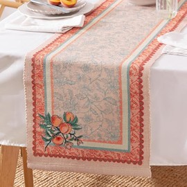 furn. Anemone Peaches Indoor/Outdoor Table Runner - Multi - 180 x 35cm
