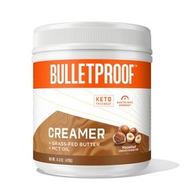 Bulletproof Bulletproof Hazelnut Creamer, 14.8 Ounces, Keto Coffee Creamer with MCT Oil and Grass-Fed Butter