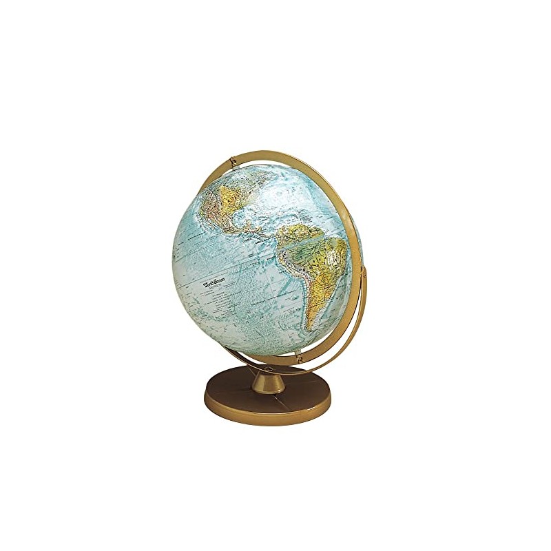 Atlantis Relief Globe, 12 Inch Diameter, Raised And Indented Relief
