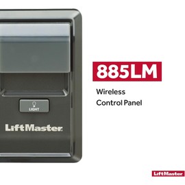 LiftMaster 885LM Security+ 2.0 Garage Door Opener - Compatible with Security+ 2.0 LiftMaster Garage Door openers & Private Label Garage Door openers Made After 2011 Having a Round Yellow Learn Button