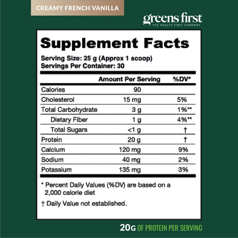 Greens First Dream Protein Powder Whey - 20g Protein Per