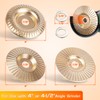 BLEKOO 3PC Angle Grinder Wood Carving Disc Set, for 4"