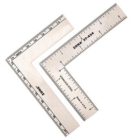 Zona 37-434 L-Square, Stainless Steel, 3-Inch x 4-Inch