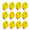 12PCs Easter Chicks, Mini Easter Chicks Yellow Easter Chenille Chicks