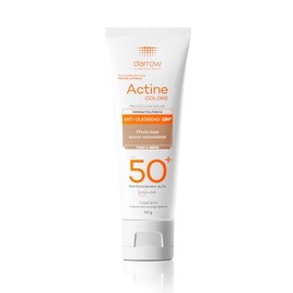 Darrow Protector Solar Facial Dermatológico con Color Actine Colors FPS50+, Bloqueador Solar Facial para Piel Mixta y Grasa, Anti Oleosidad, Tono Medi