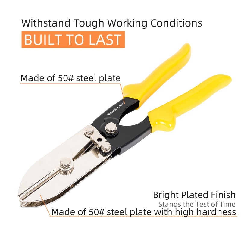 Winholder 5-Blade Hand Crimper Sheet Metal Tools for 24-28 Gauge