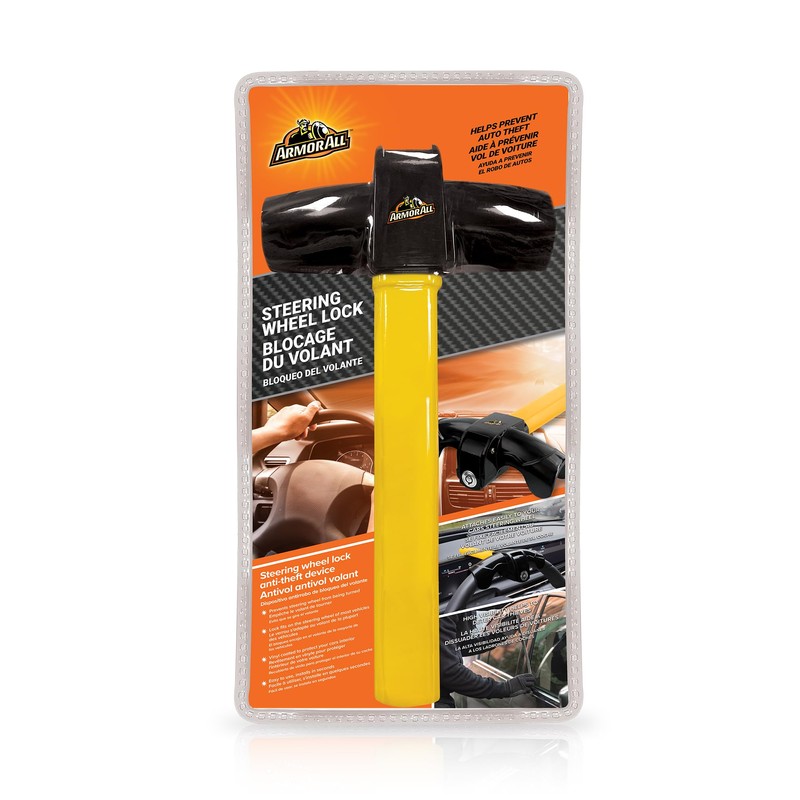 Armor All Steering Wheel Lock, Heavy-Duty Anti-Theft Car Device, Virtually