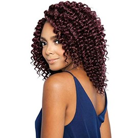 Mane Concept Afri Naptural Crochet Braid - CB3P01 3X ARUBA CURL 8" (1B Off Black)