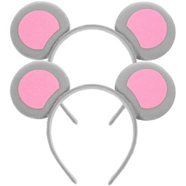 2pcs Animal Ears Headbands Cute Mouse Ears Headband Party Face Wash Headband Costume Accessories for Adults Kids Toddlers Festivals Party Holidays