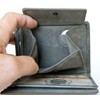 Grey Wallet Genuine Leather Ride or Die with RFID (Data