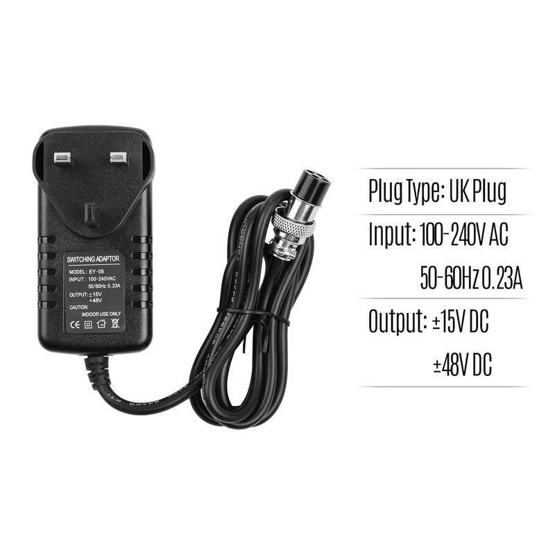 Mixing Console Mixer Power Supply AC Adapter 15V 230mA Universal