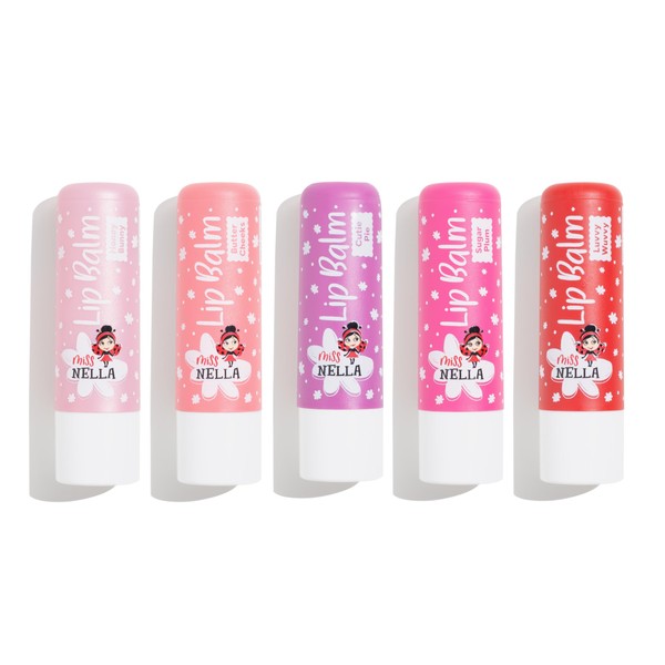 Miss Nella set of 5 Hypoallergenic children Lip Balms- HONEY