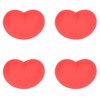 12 Pcs Heart Stress Toy Elastic Soft Simulation Rubber Red