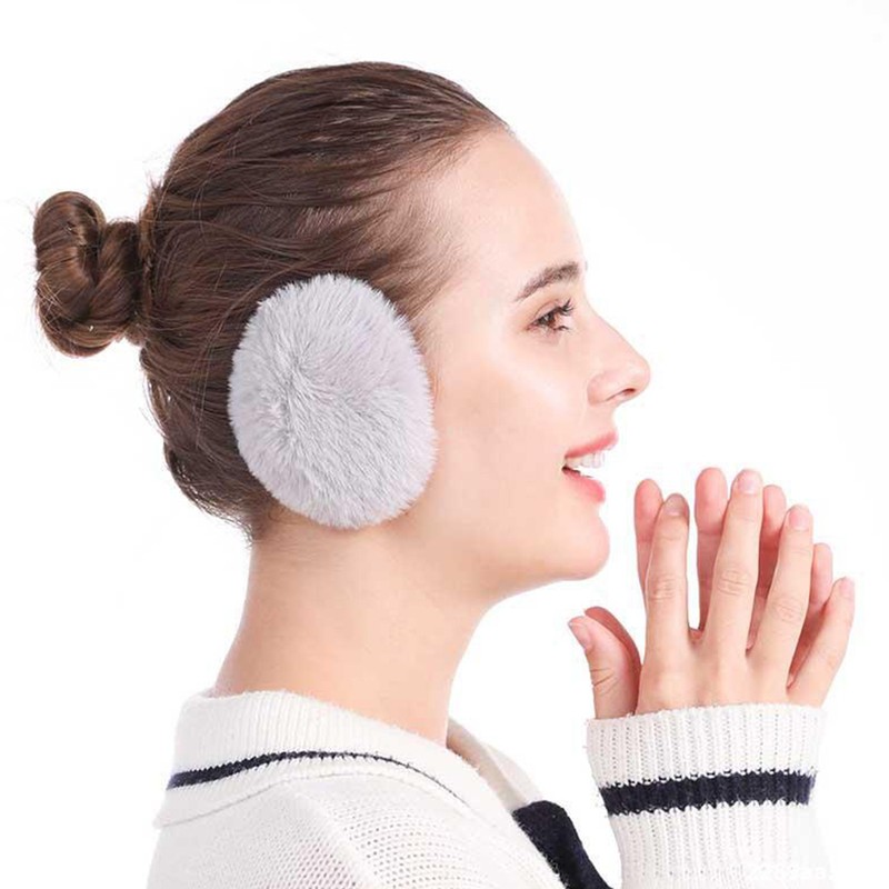 3 Pairs Bandless Ear Muffs Fleece Windproof Earmuffs Winter Ear