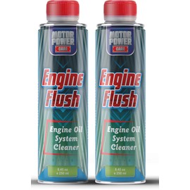 MotorPower Care Engine Flush 2-Pack — Gasoline, petrol & Diesel | Use Before Oil Change to Clean Engine Deposits | Restores Performance, 16.9 fl oz Each