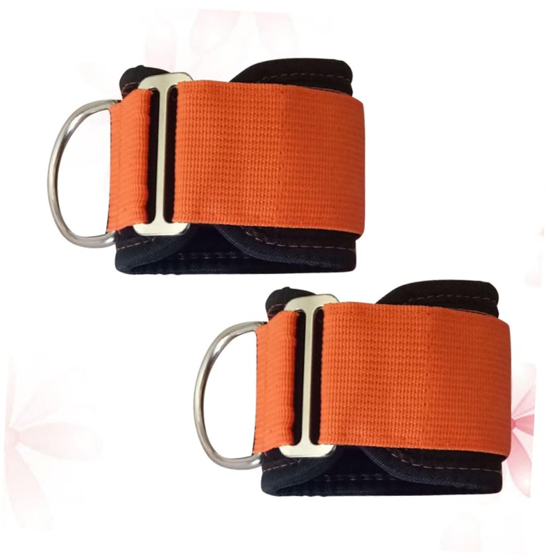 KOMBIUDA 1pair Ankle Strap Cuffs for Strength Training Fixed Support