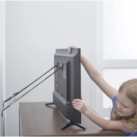 The Baby Lodge Anti-Tip Safety Straps for TV & Furniture Wall Anchors New SEALED