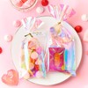 Ohuimrt 100 PCS Iridescent Cellophane Treat Bags, 4 x 9.5