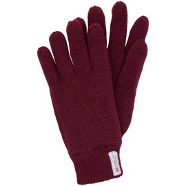 Indicode Unisex Jason Gloves Fleece Lining Men's Gloves Women's Gloves, Zinfandel Mix