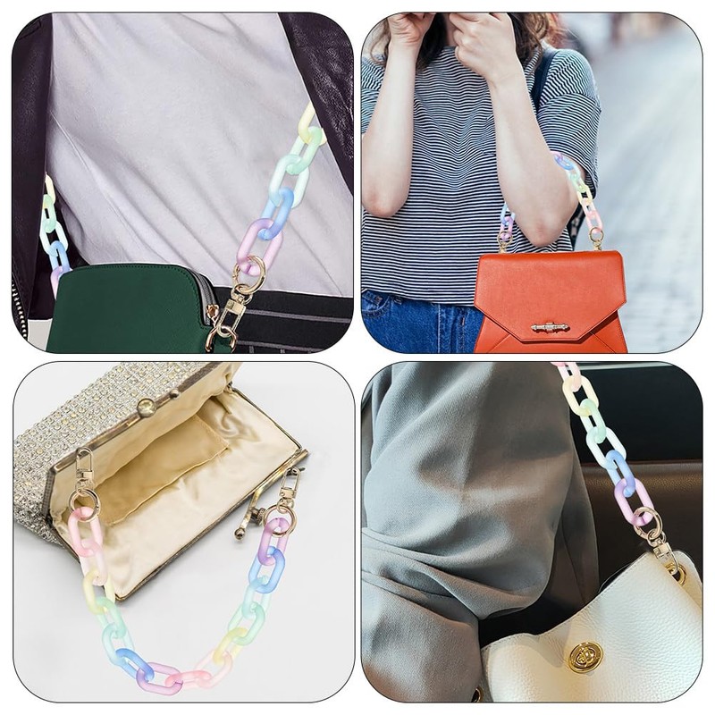 Purse Strap Handbags Extension Chain Acrylic Bag Chain Shoulder Strap