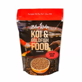 Blue Ridge Fish Hatchery Koi & Goldfish Food - Color Rich (Color Enhancing) - 25lb Bag