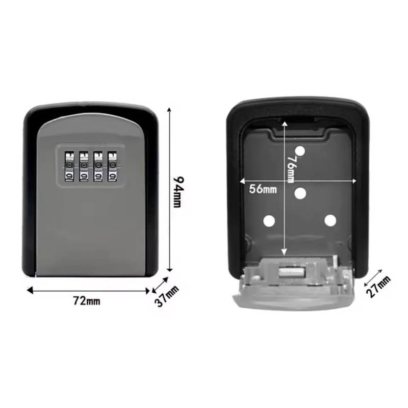 Key Safe Wall Mounted, Key Lock Box Outdoor, LockBox with