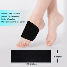 Lemarland Cold & Hot Therapy Wrap,Gel Ice Pack Reusable for Pain Relief.Great for Sprains,Muscle Pain,Bruises,Injuries,Fasciitis,Arthritis,Etc(Wrist,Foot,Arm,Elbow,Ankle) Flexible Gel Pack.