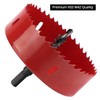 QWORK® 110 mm Hole saw, M42 HSS hole saw bit,