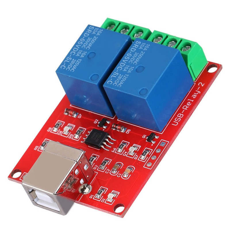 2-Channel 5V Computer USB Smart Switch Controller PC Relay Drive