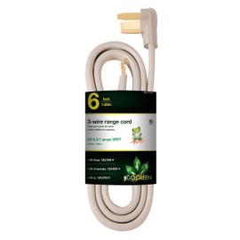 Go Green Power GG-27006 GoGreen Power 6-ft 3W Range Cord (GG-27006)