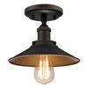 Westinghouse 6336000 Louis One-Light Indoor Semi-Flush Ceiling Fixture, Oil Rubbed