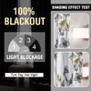 H.VERSAILTEX 100% Blackout Curtains for Bedroom Cattleya Floral Printed Drapes