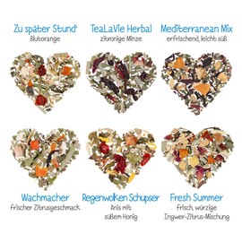 TeaLaVie 6er Kräutertee-Geschenk-Set (45g) kleine Aufmerksamkeit Dankeschön Geschenkidee 2024