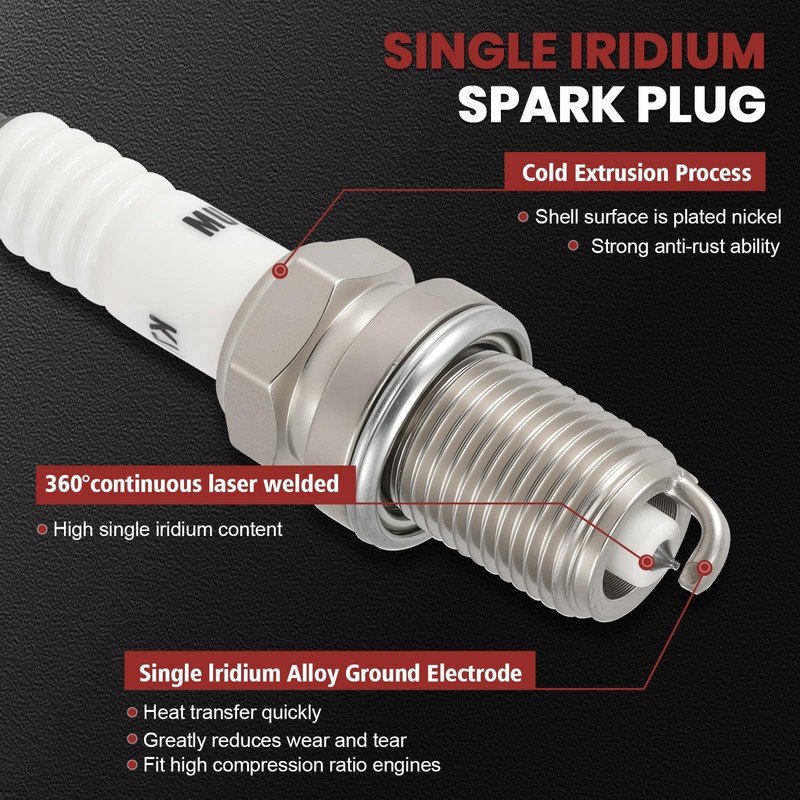 UF557 Ignition Coil Pack and Iridium Spark Plugs Set of