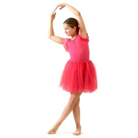 My Lello Red Big Girls Tutu 3-Layer Ballerina (4T-10yr)