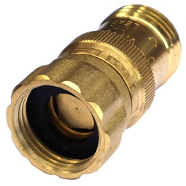 15 psi Water Pressure Reducer Regulator for Drip Tape, 3/4 inch Hose Thread, 120 psi Max Inlet Pressure, Lead-free Brass, Low Flow Rate, Qty: 1