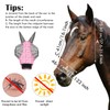 Chunful 6 Pcs Horse Fly Masks with Ears Smooth and