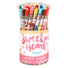 Sweetheart Smencils Cylinder - HB #2 Scented Pencils, 50 Count, Gifts for Kids