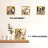 5x5 Picture Frame Gold, Rustic Square Frame Display 5x5 Photos,