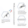 sourcing map 2pcs Magnetic Double Ended Screwdriver Bit 4mm PH2/SL6