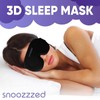 snoozzzed Memory Foam 3D Sleep Mask - Fits all Sizes,