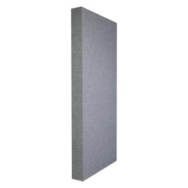 ATS Acoustics Bass Trap Low Range Sound Absorbing Echo Reducing Studio Acoustic Wall Panel 24" x 48" x 4" (Merle Grey)