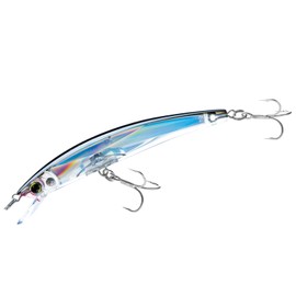 Yo-Zuri Crystal - Esca per affondare Minnow 3D, colore: Argento Nero