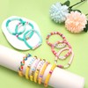 32 Pcs Preppy Bracelets for Women Colorful Clay Bead Surfer